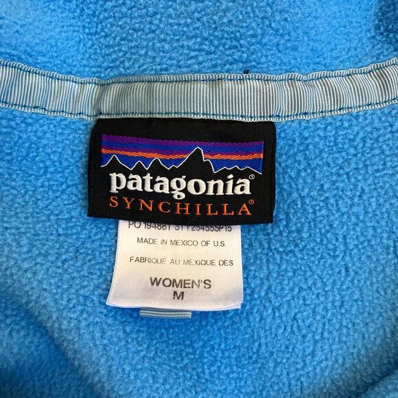 Patagonia Lightweight Synchilla Snap-T Fleece Pullover Skipper Blue Purple Sz M - Picture 16 of 16